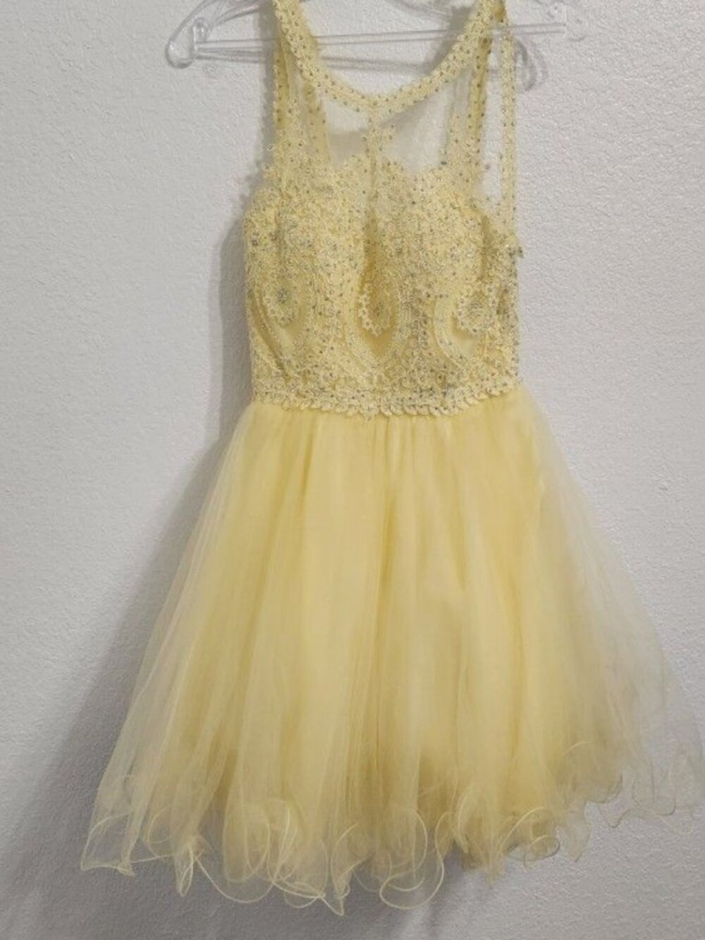 Dancing Queen Yellow Formal Prom Dress Women’s Size Small Evening Gown